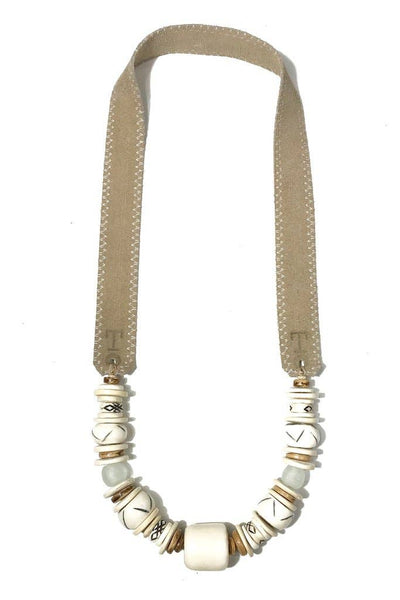 Mid Classic Necklace | White