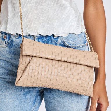 Priscilla Woven Clutch Nude - Bodega Nantucket