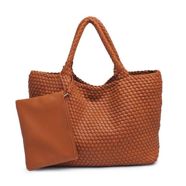 Solana Woven Vegan Leather Tote - Bodega Nantucket