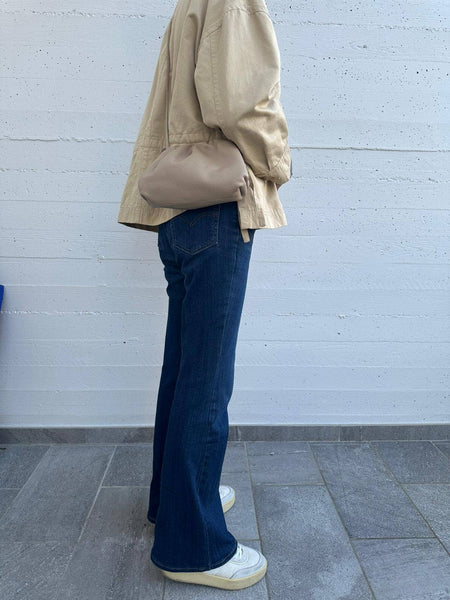 TANIA small - Genuine leather: Chocolate brown
