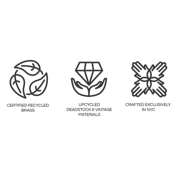 Dawn Cuff Brutalist Inspired Recycled Brass Bracelet - Bodega Nantucket