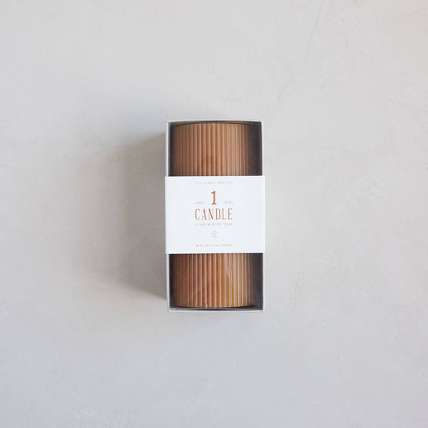 Fancy Ribbed Pillar Candles