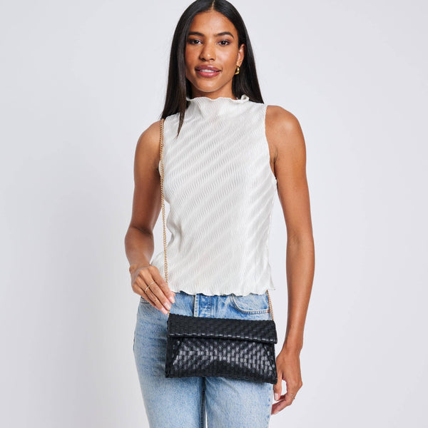 Priscilla Woven Clutch Nude - Bodega Nantucket