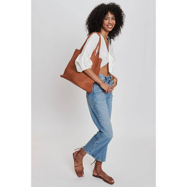 Solana Woven Vegan Leather Tote - Bodega Nantucket