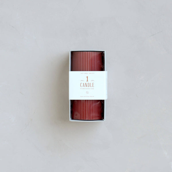 Fancy Ribbed Pillar Candles
