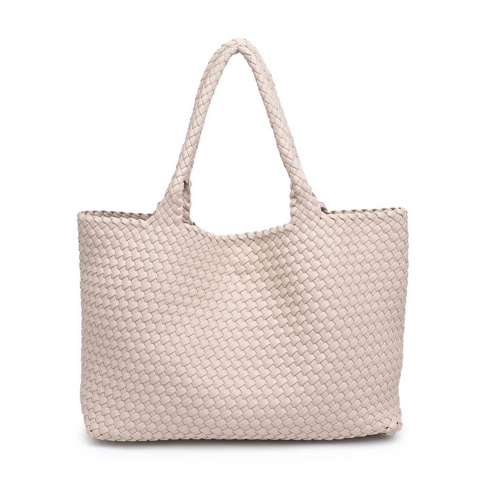 Solana Woven Vegan Leather Tote | Bodega Nantucket