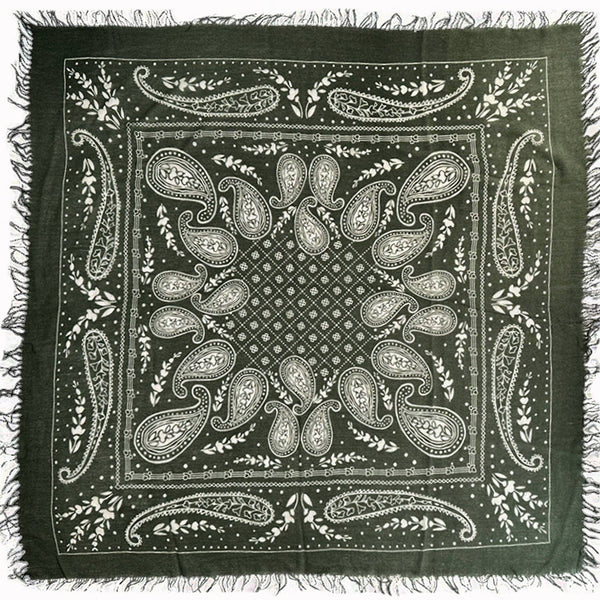 Cashmere Paisley Scarf - Bodega Nantucket