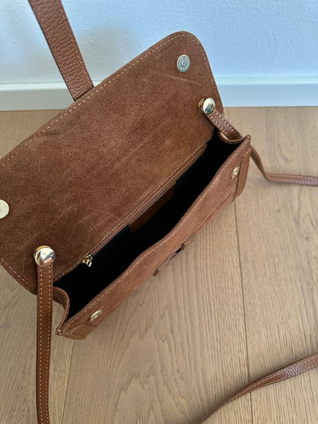 HANNAH suede- pochette con tracolla