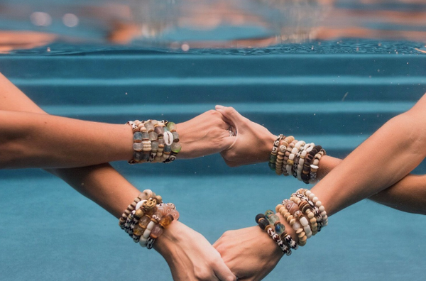 Trio Stack Bracelet Set | White