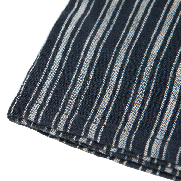 Boat Stripe Linen Indigo & White Napkins 20x20 - Set of 4