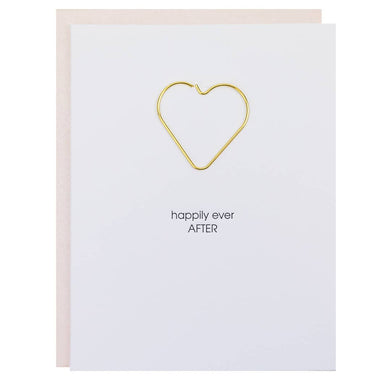 Happily Ever After Heart Paper Clip Greeting Card - Bodega Nantucket