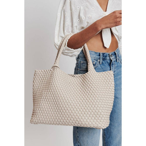 Solana Woven Vegan Leather Tote - Bodega Nantucket