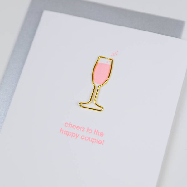 Cheers to the Happy Couple - Wedding - Flute - Wedding Card