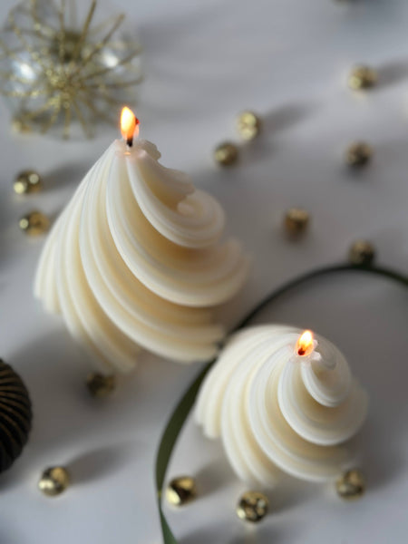 Swirl Christmas Tree | Winter Decor | Holiday Candles - Bodega Nantucket