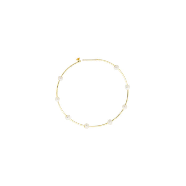 Thin hoop with gemstones - Bodega Nantucket