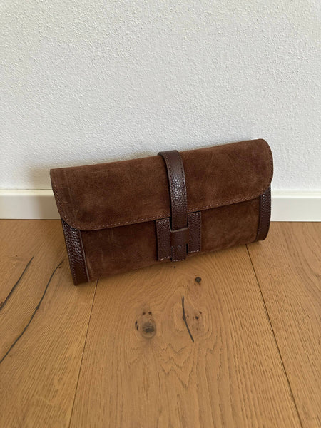 HANNAH suede- pochette con tracolla