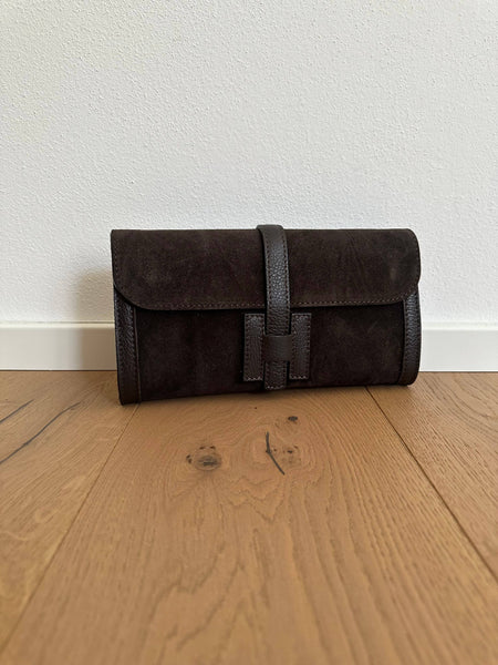 HANNAH suede- pochette con tracolla