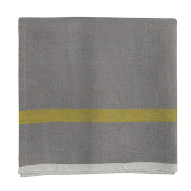 Laundered Linen Grey/Lime Napkins 20x20 - Set of 4 - Bodega Nantucket