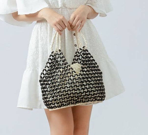 Handmade Wooden Beads Commuter Bag DP25B746
