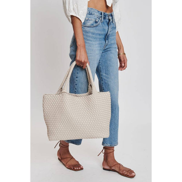 Solana Woven Vegan Leather Tote - Bodega Nantucket