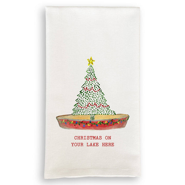 Christmas Tree Canoe with Location - Bodega Nantucket