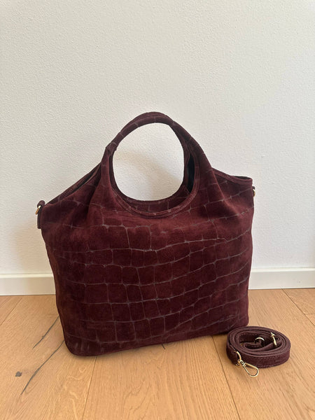 ESTELLE- suede coccodrillo