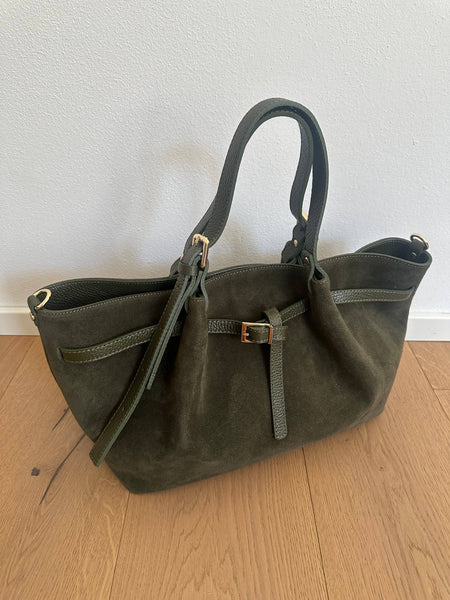 NIKY - borsa a spalla camoscio