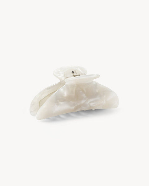 Midi Heirloom Claw in White Shell