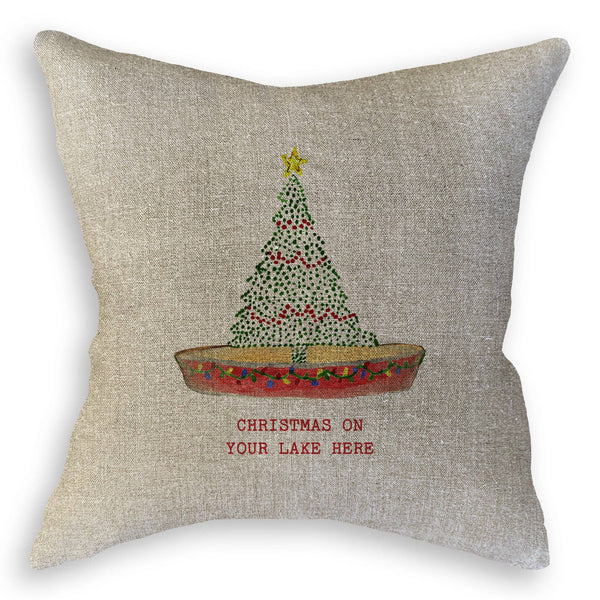 Christmas Tree Canoe with Location - Bodega Nantucket