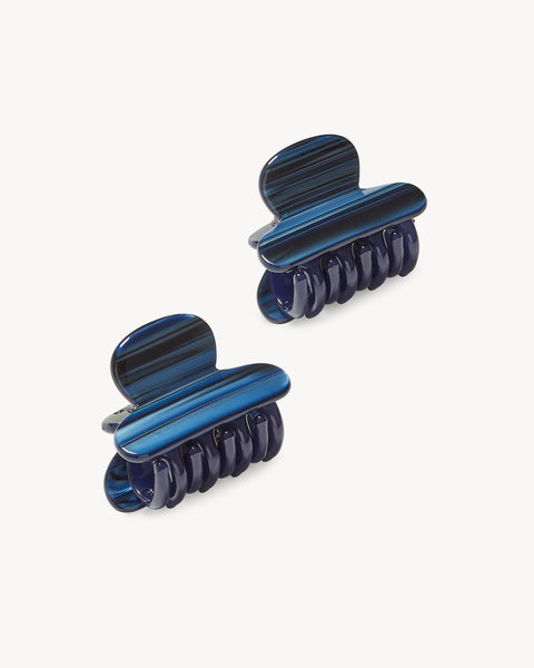 Twin Heirloom Claws in Indigo