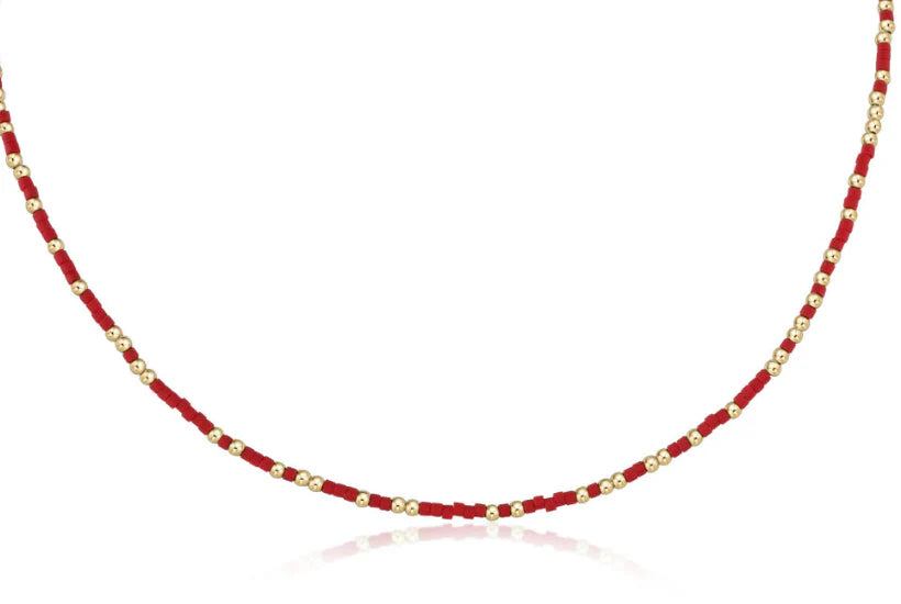 15in Hope Unwritten Choker Red