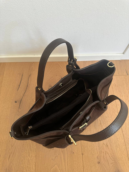 NIKY - borsa a spalla camoscio