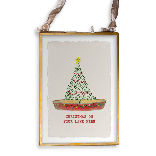 Christmas Tree Canoe with Location - Bodega Nantucket