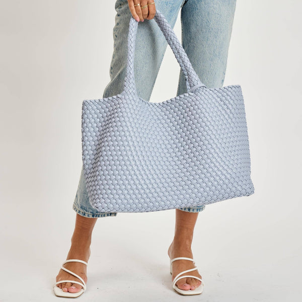 Solana Woven Vegan Leather Tote - Bodega Nantucket