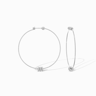 Thin hoop with rondelle beads - Bodega Nantucket