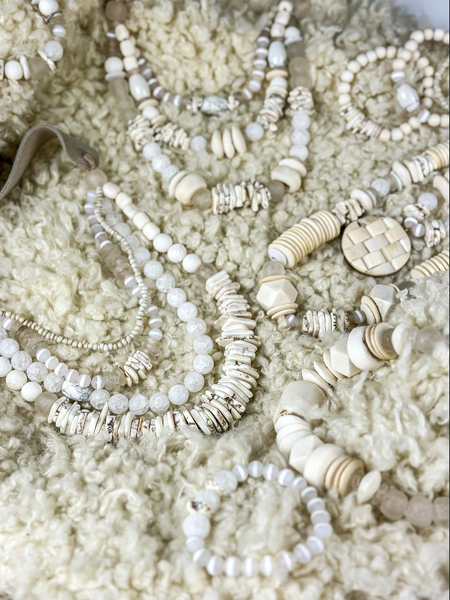 Tribal Stack Bracelet | Blanc