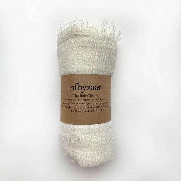 BOHO SCARF - Pure White - Bodega Nantucket