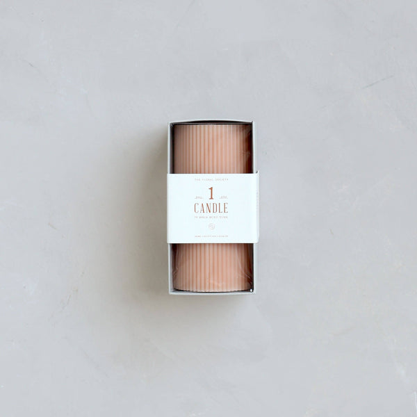 Fancy Ribbed Pillar Candles