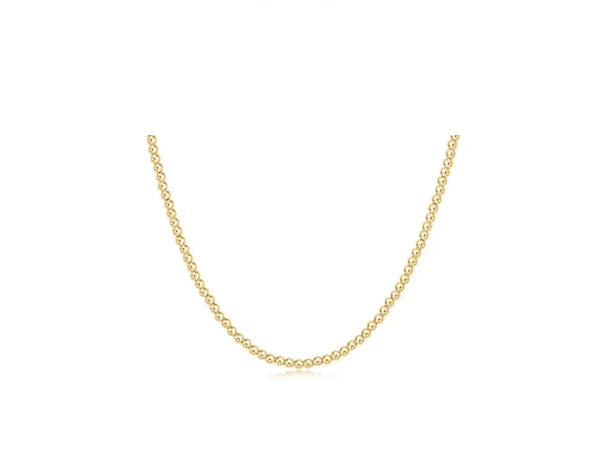 15in Choker Classic Gold 2.5mm Bead - Bodega Nantucket