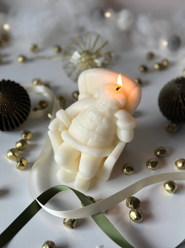 Santa Clause Sitting | Holiday Candles | Christmas Decor - Bodega Nantucket