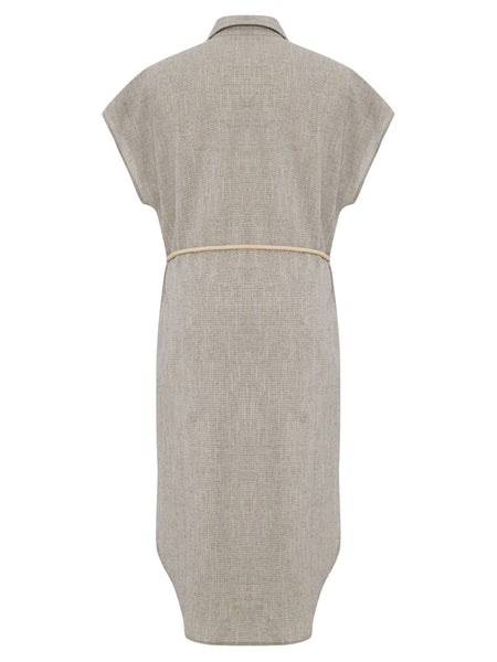 Zaya Shirt Dress - Gray - Bodega Nantucket