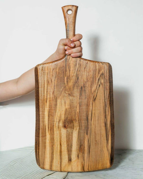 24" AMBROSIA MAPLE SERVING BOARD W/ HANDLE - Bodega Nantucket