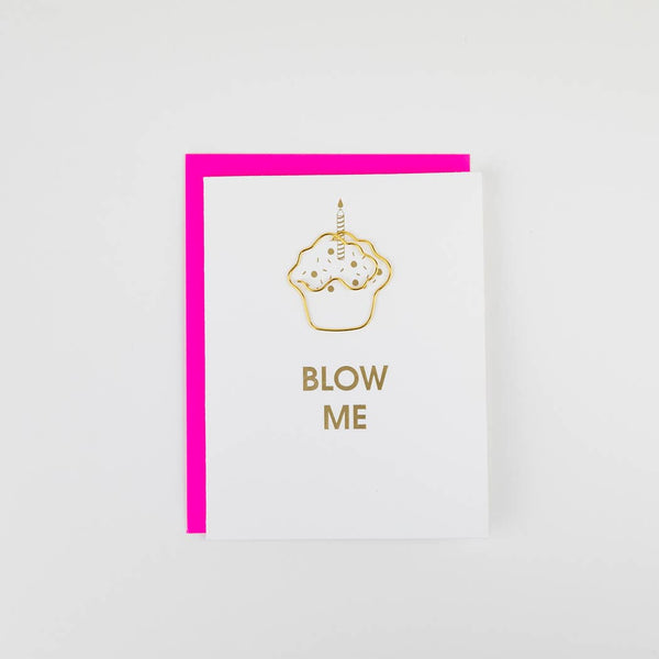 Blow Me - Letterpress Birthday Card - Bodega Nantucket