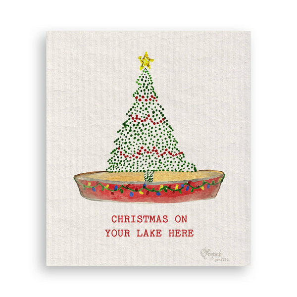 Christmas Tree Canoe with Location - Bodega Nantucket