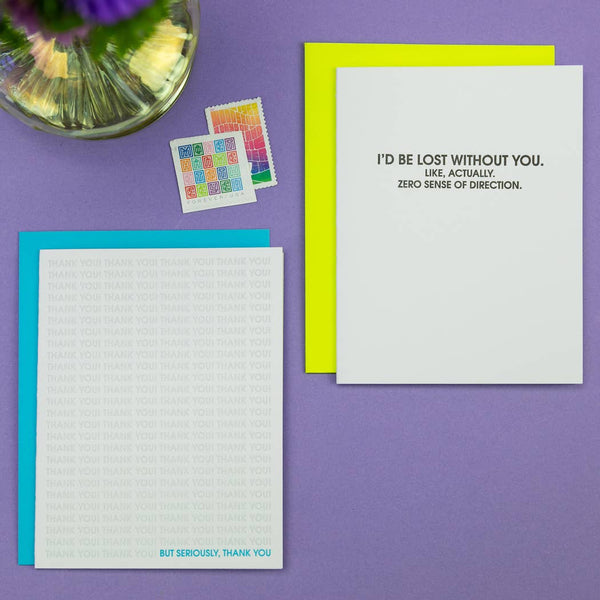 I’d Be Lost Without You - Friendship Card - Bodega Nantucket