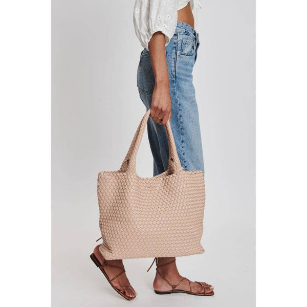 Solana Woven Vegan Leather Tote - Bodega Nantucket