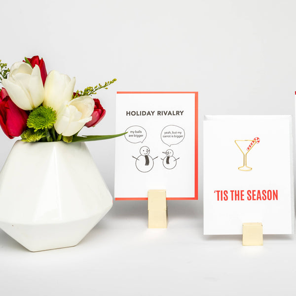 Tis the Season - Christmas Card with Martini Paper Clip - Bodega Nantucket