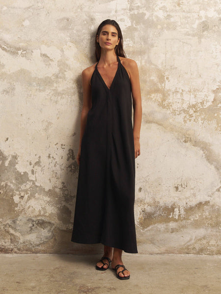 Zoe Maxi Dress - Black - Bodega Nantucket