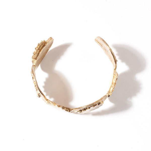 Dawn Cuff Brutalist Inspired Recycled Brass Bracelet - Bodega Nantucket