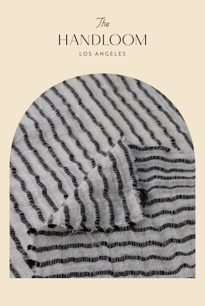 Liv Mini Ruffle Dress - Black Stripes - Bodega Nantucket